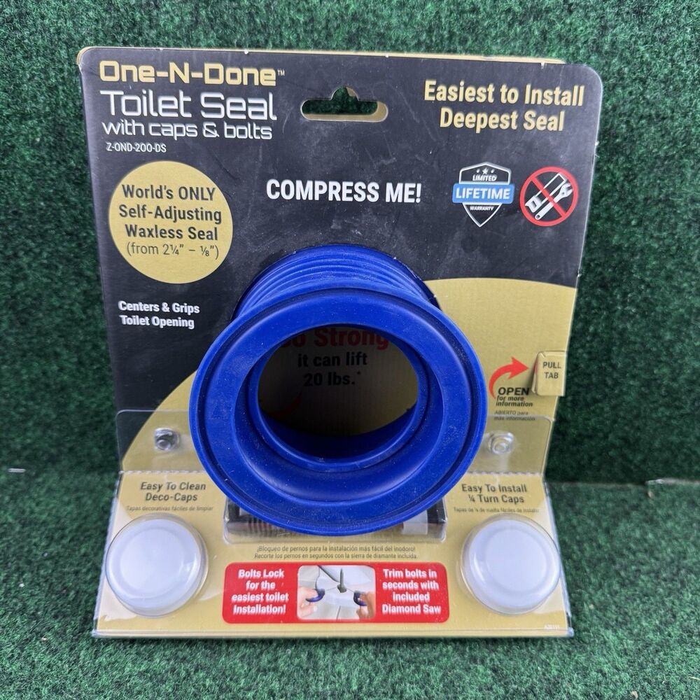 Premium Flange Repair Kit One-N-Done Plumbing Seals Toilet DIY Heavy Duty NEW